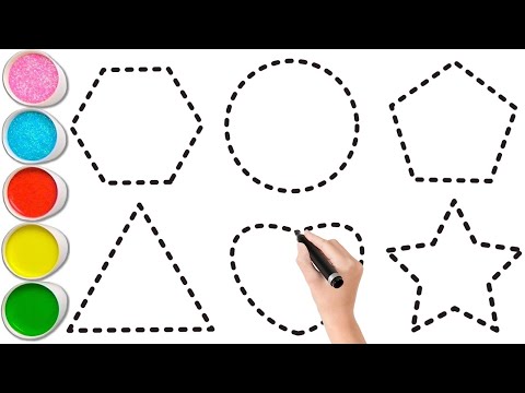 Shapes song for kids, Learn 2d shapes, colors for toddlers | Preschool Learning part - 1291