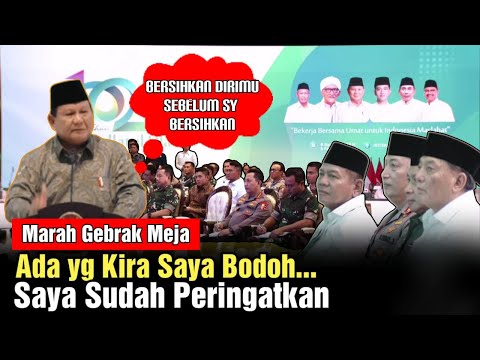 Kesabaran Hilang, Pak Prabowo Marah Gebrak Podium! Kejadian Besar Akan Terjadi