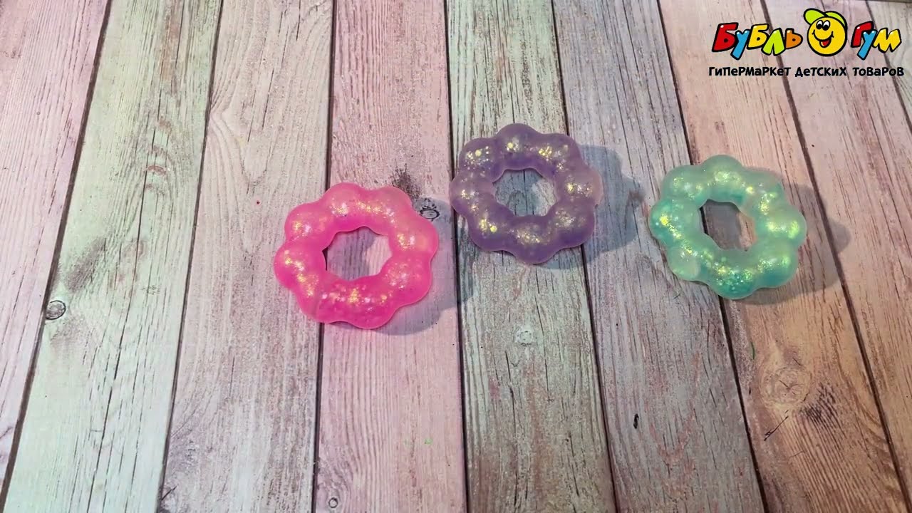 Антистресс Lanson Toys Волшебный гель пончик в ассортименте  - видео