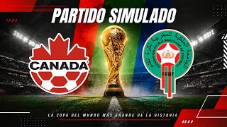 Canada vs Marruecos ⚽️ Simulación de Partido (VIDEOJUEGO)