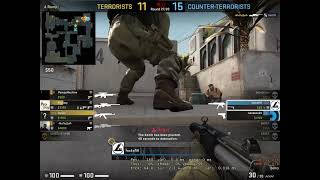 de_dust2 1vs4 4kills last round low hp