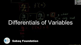 Differentials of Variables