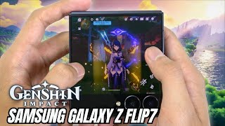 Samsung Galaxy Z Flip 7 test game Genshin Impact Max Graphics | Exynos 2500