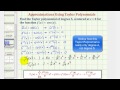 Taylor Polynomials and Derivatives