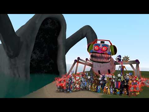 SEA EATER VS ALL FNAF 1-10 ANIMATRONICS (Garry's Mod)