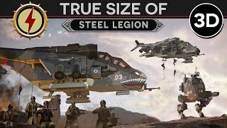 True Size of the Armageddon Steel Legion [999.M41]