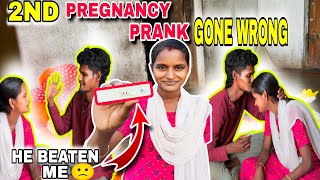 😂2nd Pregnancy Prank😡Gone Wrong😥|He is Very Emotional🥹|gowthamindhu|#trending #viral #prank #vlog