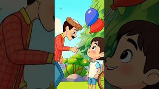Gubbare Wala, गुब्बारे वाला, Hindi Rhymes and Kids Songs #shorts #hindirhymes #trending #viralvideo
