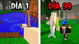 SOBREVIVÍ PESCANDO 99 NOCHES EN EL BOSQUE 🎣 (TIBURÓN) (ROBLOX)
