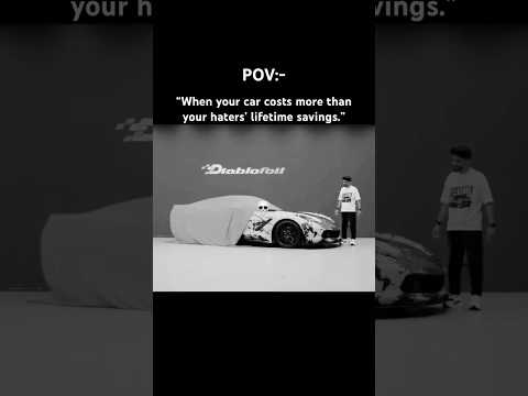 “When your car costs more than your haters’ lifetime savings.” Like and subscribe for more content..