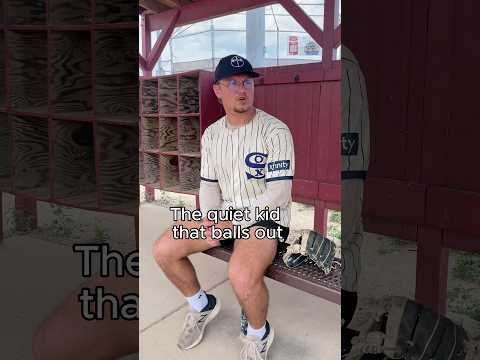 The quiet kid that balls out | #baseball #content #skit #shorts
