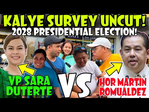 KALYE SURVEY! 2028 PRESIDENTIAL ELECTION! SARA DUTERTE VS MARTIN ROMUALDEZ! SINO ANG MALAKAS?