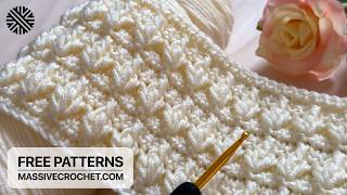 NEW & VERY EASY Crochet Pattern for Beginners!⚡️👌 Crochet Stitch for Baby Blanket & Bag
