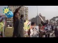 Joy of referendum by balloons and flags in Tahrir square