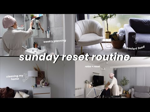 SUNDAY RESET ROUTINE: slow living, weekly planning, clean with me