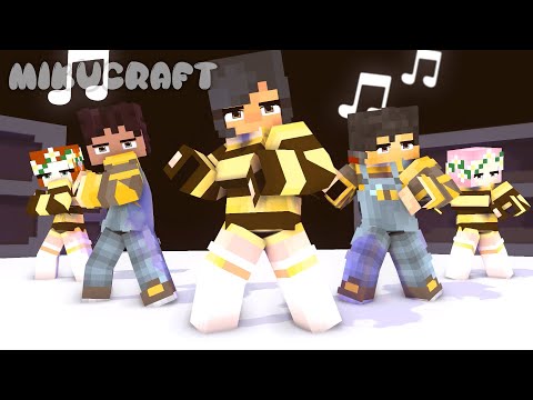 disco disco party party bee happy aphmau and squad shuffle dannce - minecraft animation