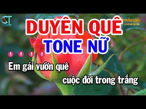 Karaoke Duyên Quê Tone Nữ ( Bm ) Nhạc Sống Hay Nhất || Karaoke Tuấn Kiệt