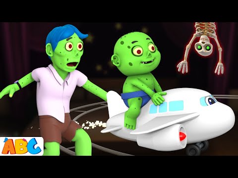 🧟Seven Zombies in Bed & Baby Zombie Flying High! 😱✈️ | Spooky Adventures | All Babies Channel