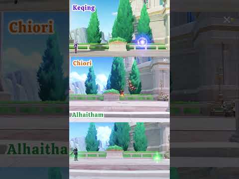 🎀Chiori vs Keqing vs Alhaitham ❤️ #genshinimpact  #genshinshorts