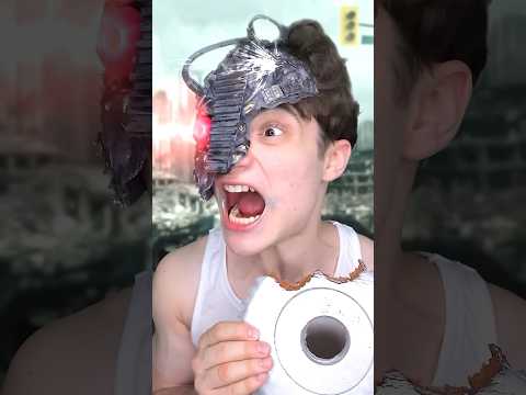 I Became A Robot!?🤖(Giant Silver ASMR) #shorts #funny #comedy