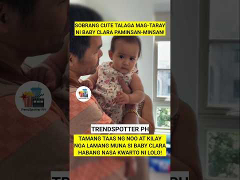BABY CLARA SOBRANG CUTE TALAGA KAPAG NAGTATARAY MINSAN! #mannypacquiao #jinkeepacquiao #shorts