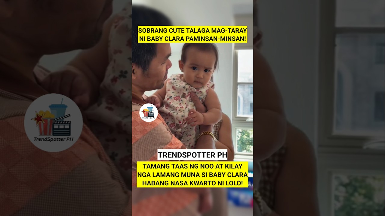 BABY CLARA SOBRANG CUTE TALAGA KAPAG NAGTATARAY MINSAN! #mannypacquiao #jinkeepacquiao #shorts