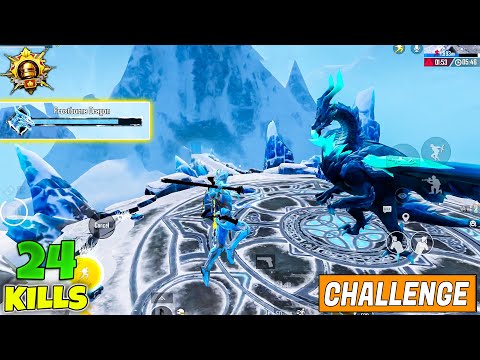 😱 OMG !! ME WITH GLACIER X-SUIT & GLACIER M416 WITH GLACIER AKM CHALLENGED DRAGON GOD IN BGMI/PUBGM