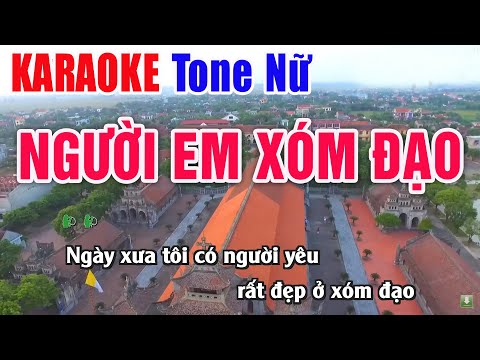 Người Em Xóm Đạo Karaoke Tone Nữ – Nhạc Sống Thanh Ngân