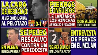 *TODOS SALIERON CORRIENDO* PIEDRAS E INSULT0S LE LANZARON LOS HINCHAS DE BSC A RESCALVO Y JUGADORES