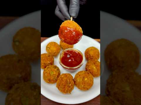 Instant Potato Balls ๐ ASMR Cooking #shorts #asmr #asmrcooking #breadrecipe #cooking #food #potato
