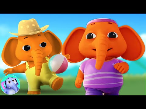 Elephant in Orange Colour, Ek Mota Hathi, एक मोटा हाथी, Baby Song in Hindi and Nursery Rhymes