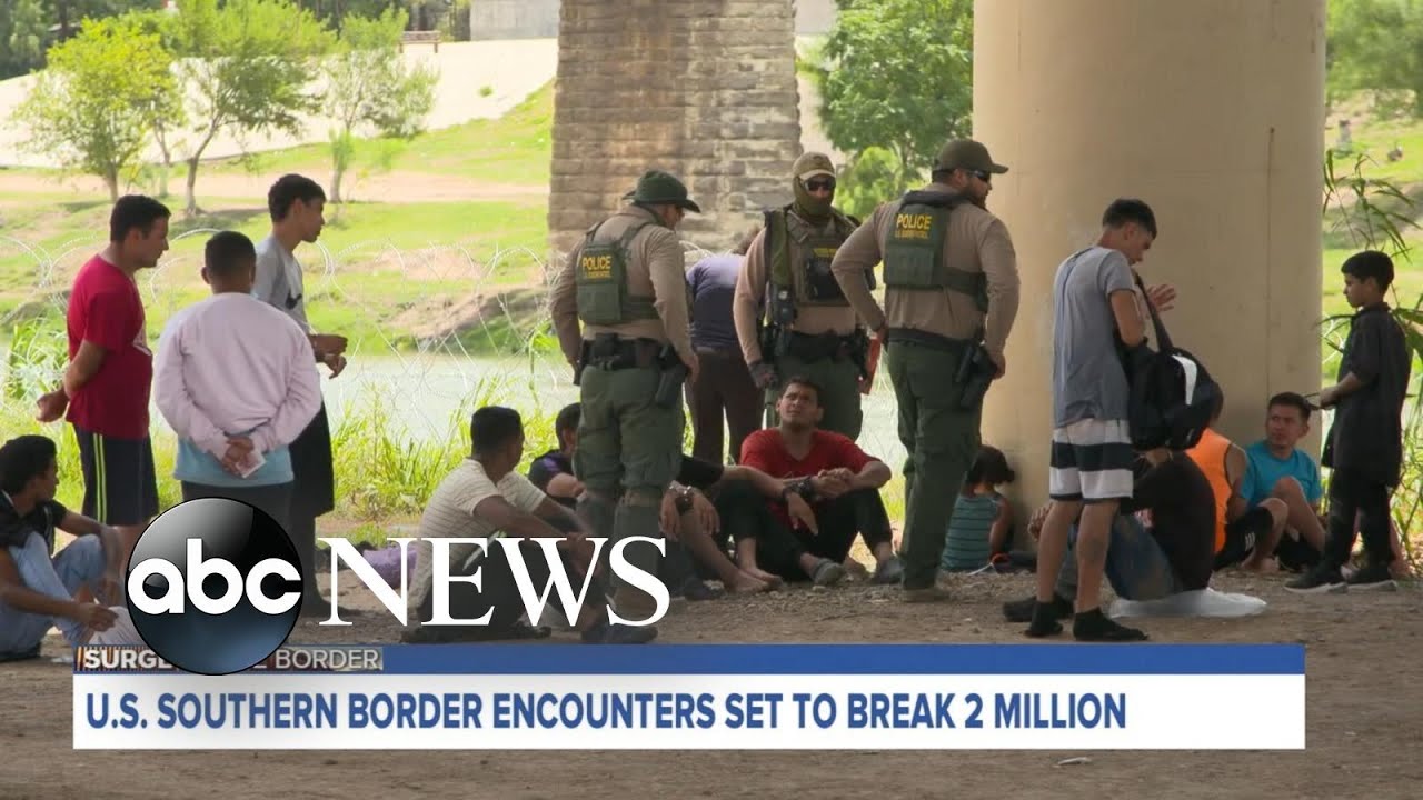 US southern border encounters set to break 2M amid recent surge￼