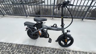 Bicicleta elétrica dobrável nuda e boa comprei uma no Tiktok 