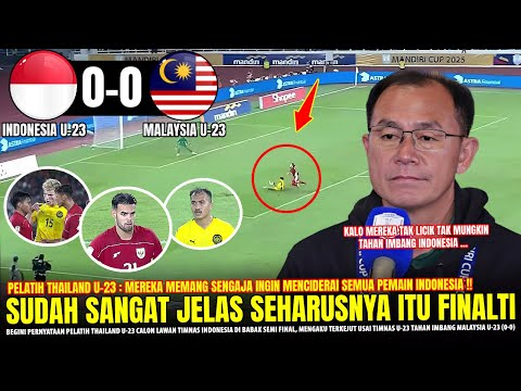 🔴DILUAR DUGAAN !! Pelatih Thailand U23 Malah NGOMONG GINI Usai Timnas U23Tahan Imbang Malaysia (0-0)