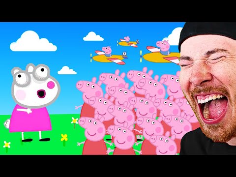 1000 PEPPA PIG's vs 1 Suzy Animation (Funny)