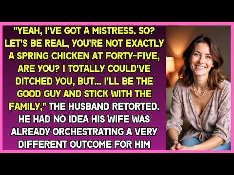 Yes, I have mistress!  Honestly, darling, past 45, your 'prime' is a distant memory, husband sneered