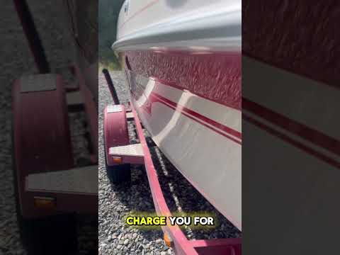 Customer cancelled in the middle of the job #boatdetailing #detailingbusiness