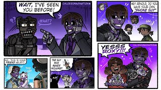 Michael Afton Meets SOTM Characters | FNAF Secret of the Mimic Comic Dub