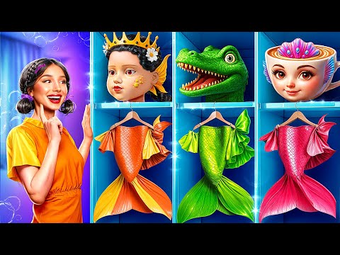 How to Become a Mermaid in Jail! From Squid Game Doll to Popular Mermaid!