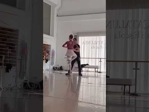 Rehearsing Pas de Deux Ballet Dancers