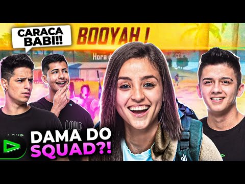 DAMA DO SQUAD?! CARREGUEI ELES NA RANQUEADA DE FREE FIRE