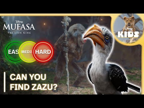 Can You Find Zazu? 🔍 | Level: ALL LEVELS | Mufasa: The Lion King | Disney UK