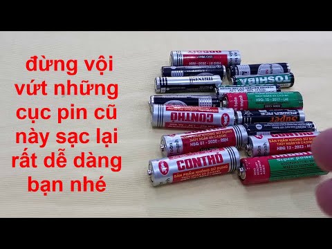 cách sạc  pin cũ này rất hay, xem xong ai cũng làm được nhé !
