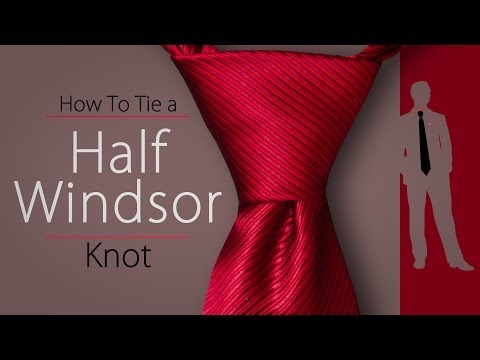 How to Tie a Half Windsor Knot - Tie Tying Tutorial #2