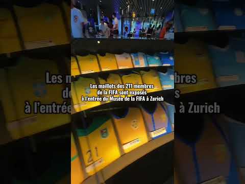 À Zurich, le musée de la FIFA expose les maillots des 211 membres de la FIFA #FIFAmuseum #football