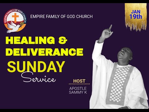 PART 1 HEALING & DELIVERANCE SUNDAY SERVICE 1/19/2025  WITH: APOSTLE SAMMY K