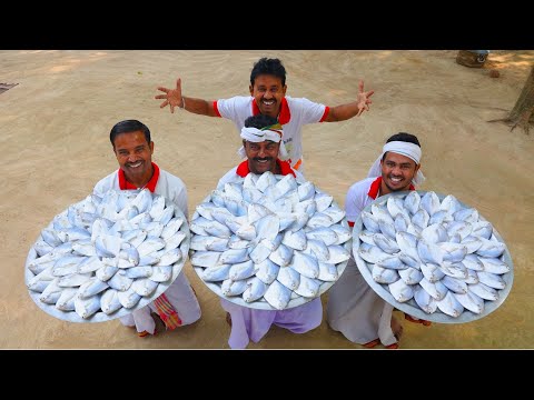 Bengali famous Pomfret fish recipe | Sorshe Pomfret fish curry for village people | villfood Kitchen