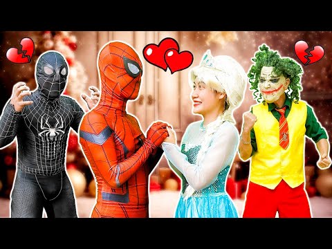 JOKER Swaps Body With Spider-man And Kidnaps Elsa (Action Real Life)