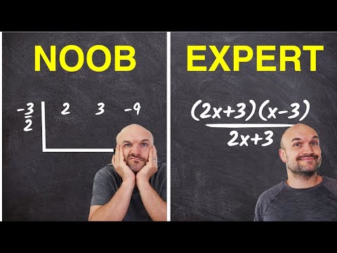 Dividing polynomials Noob vs Expert