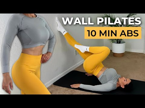 10 MIN WALL PILATES FOR ABS | Lose Belly Fat